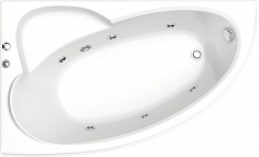 Bas Акриловая ванна Сагра 160x100 L с гидромассажем